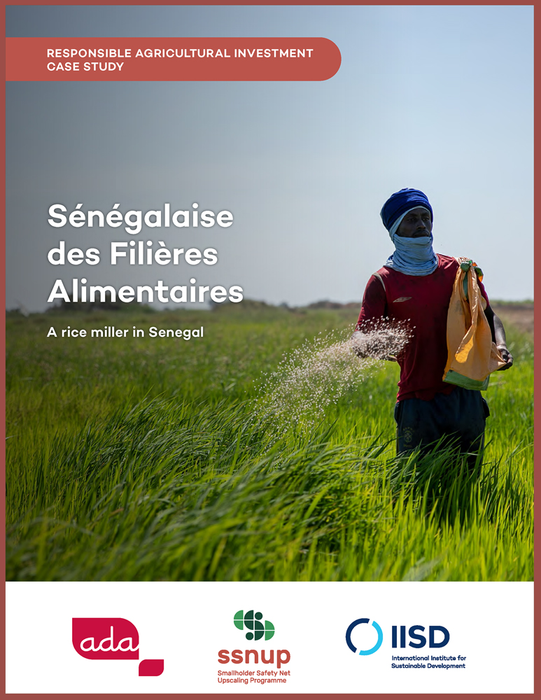 Cover Étude de cas RAI - Pratiques agricoles responsables d'une société de production et de stockage de riz au Sénégal - Sénégalaise des Filières Alimentaires