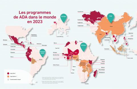Programmes de ADA dans le monde en 2023